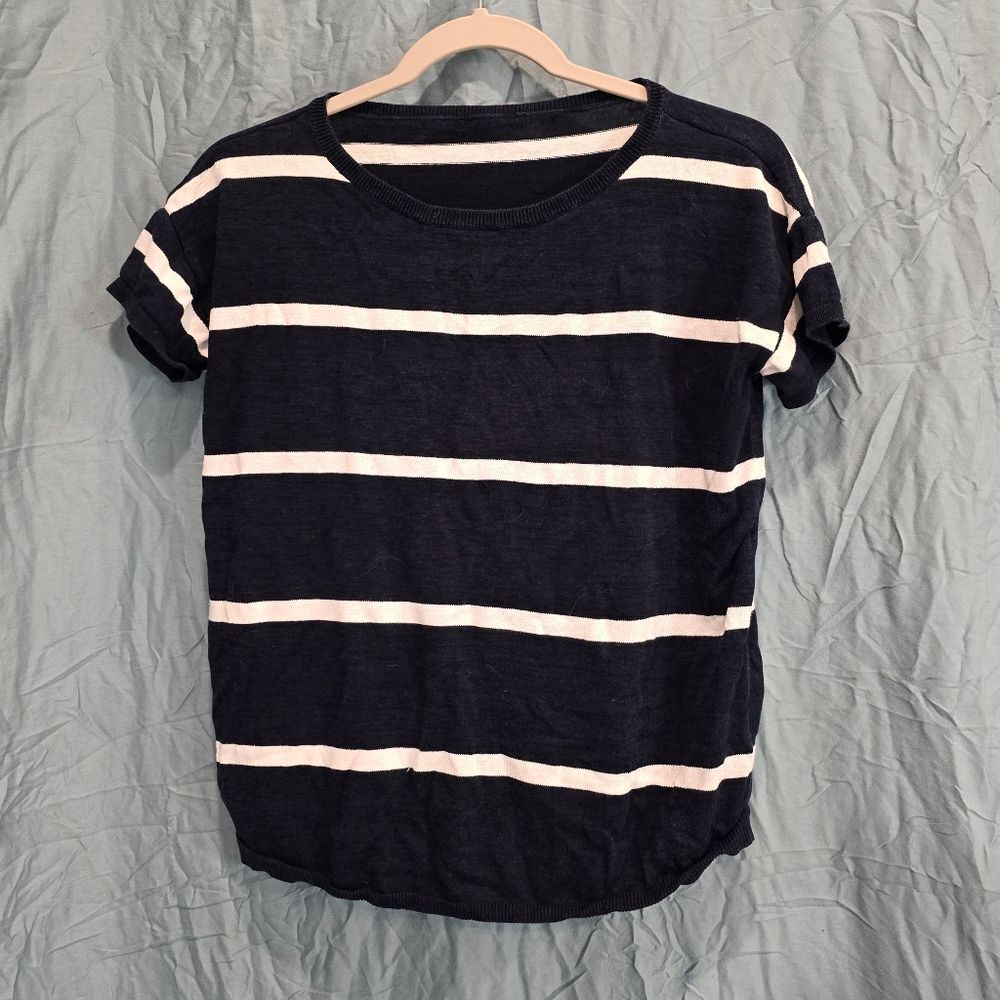 Classic Navy and White Striped Women's Tee